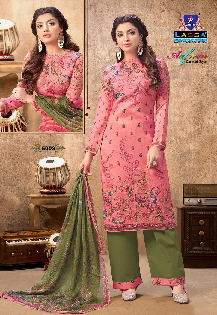 Arihant Lass Afreen 5 Latest Fancy Designer Regular Casual Wear Patiyala Printed Karachi Cotton Dress Material Collection